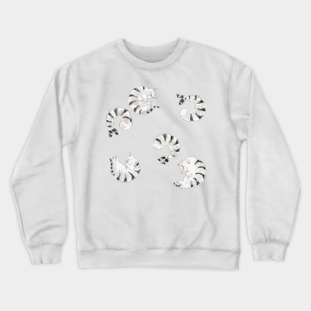 Shrimp Kittens Crewneck Sweatshirt by TOCOROCOMUGI